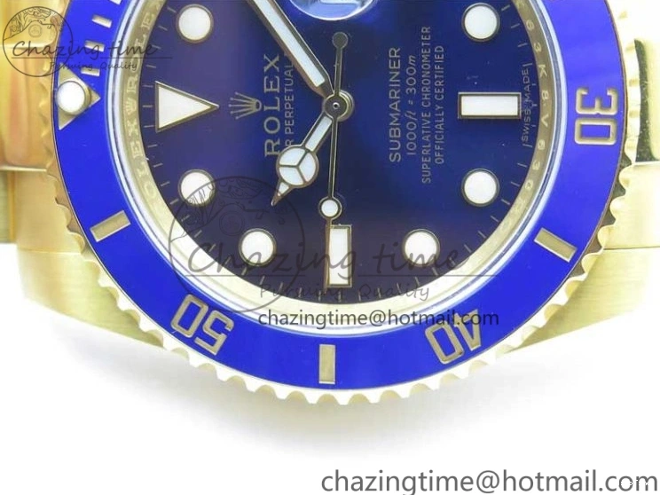 MiroTime 0522 TopPick Submariner 116610 LB ROF Best Edition YG Wrapped Blue Dial on YG Wrapped Bracelet A 2910